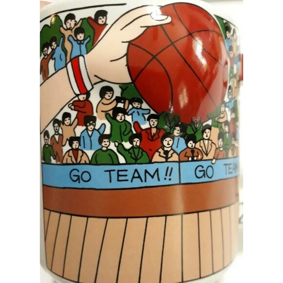 Albert E Price The Athletes Coffee Mug Basketball 3d Edition white Hoops  1990 - Picture 5 of 7